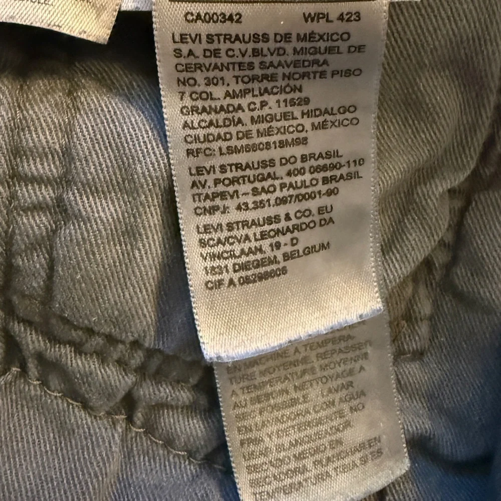 Levi’s 501 Original Fit Straight Leg Jeans Gray Blue 36x30